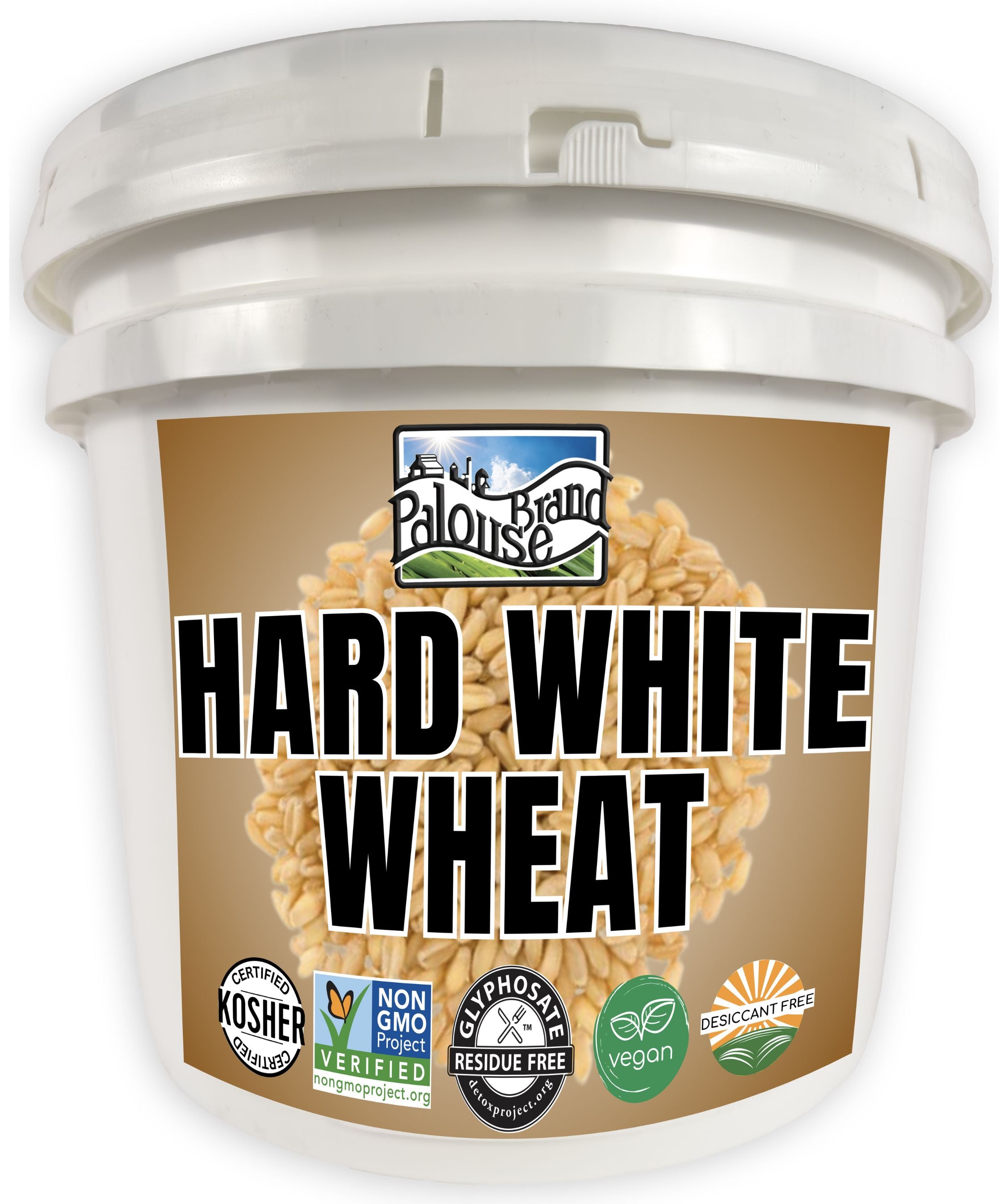 Hard White Wheat Berries - 25 lb Bucket