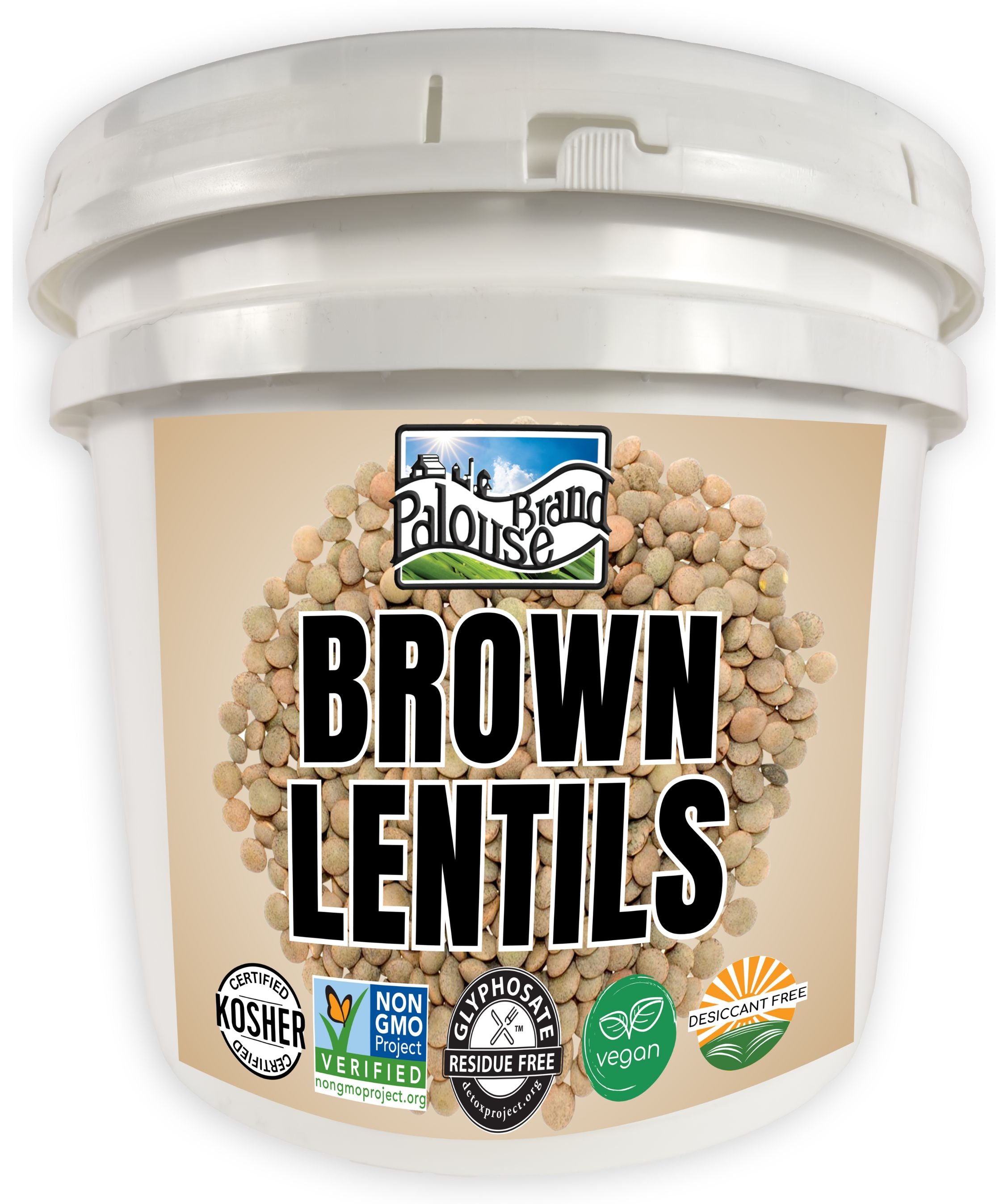Brown Lentils - 25 lb Bucket