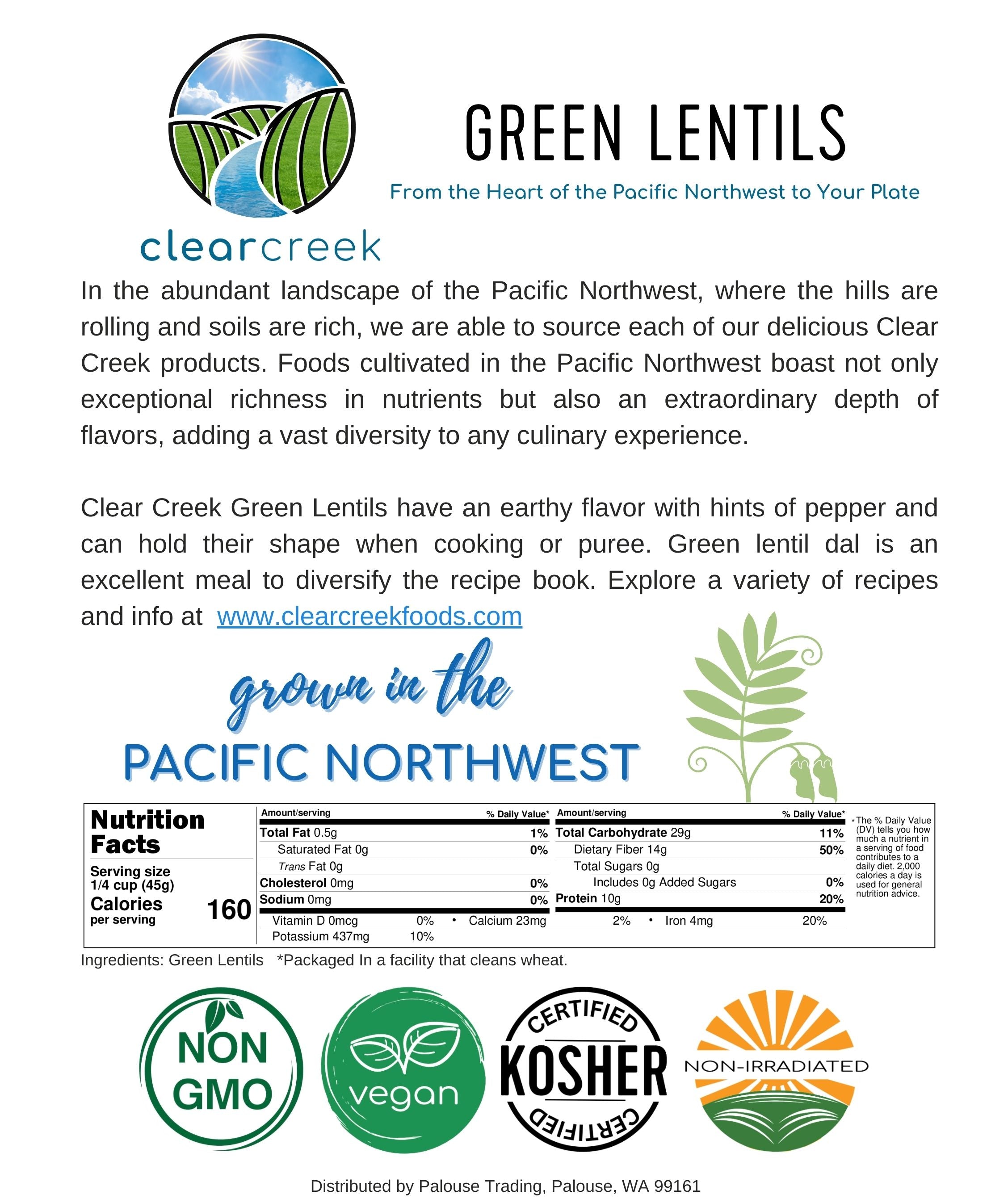 Green Lentils | 25 LB