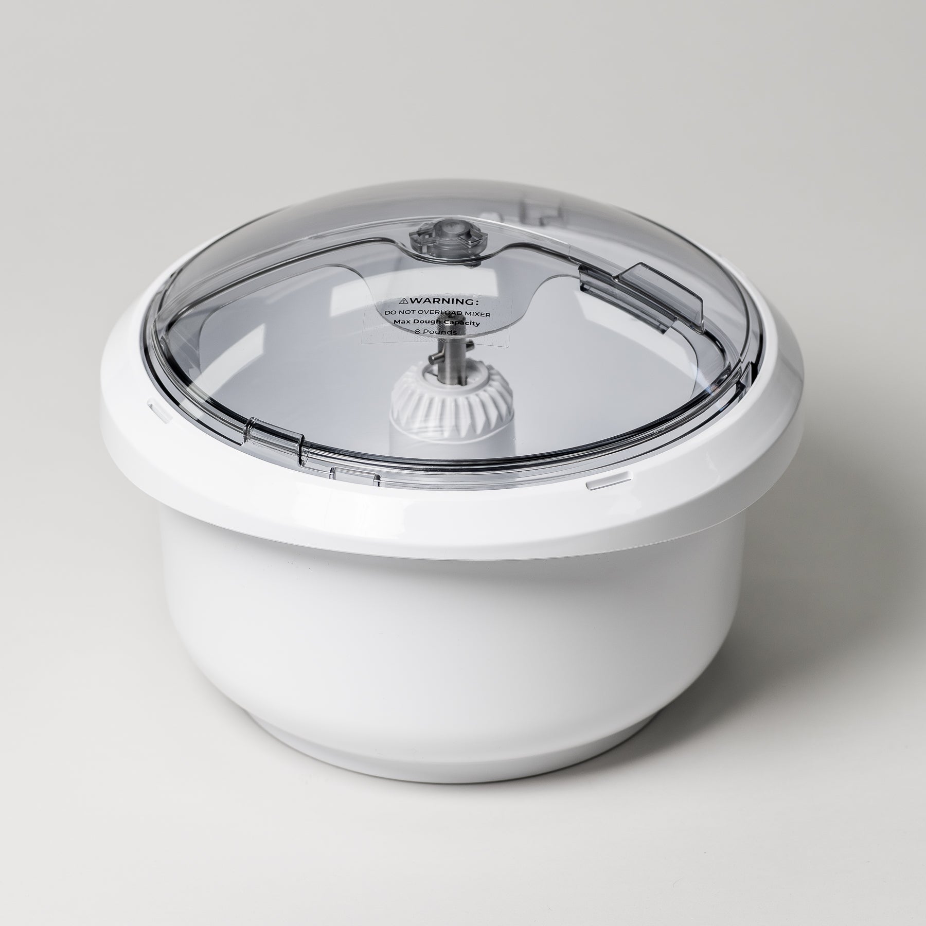 Bowl shell, sliding lid, and drive shaft for the NutriMill artiste mixer