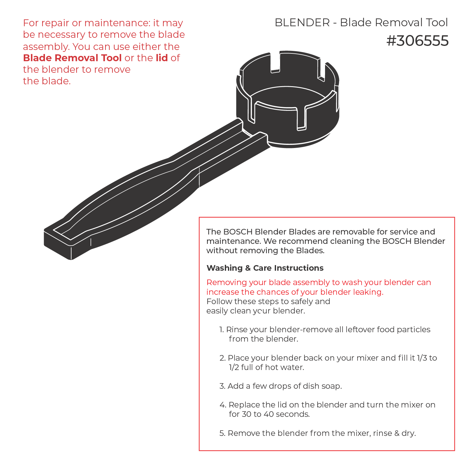 Llave para ensamble de cuchillas de licuadora