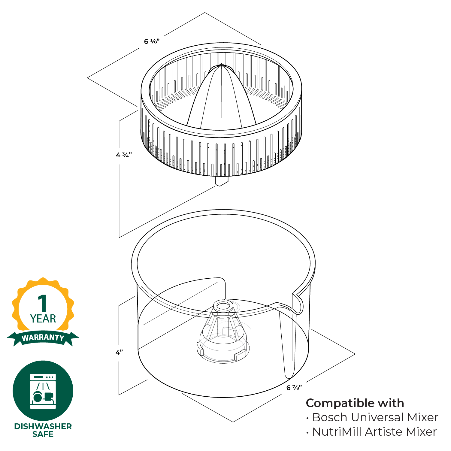 Refurbished Citrus Juicer Attachment