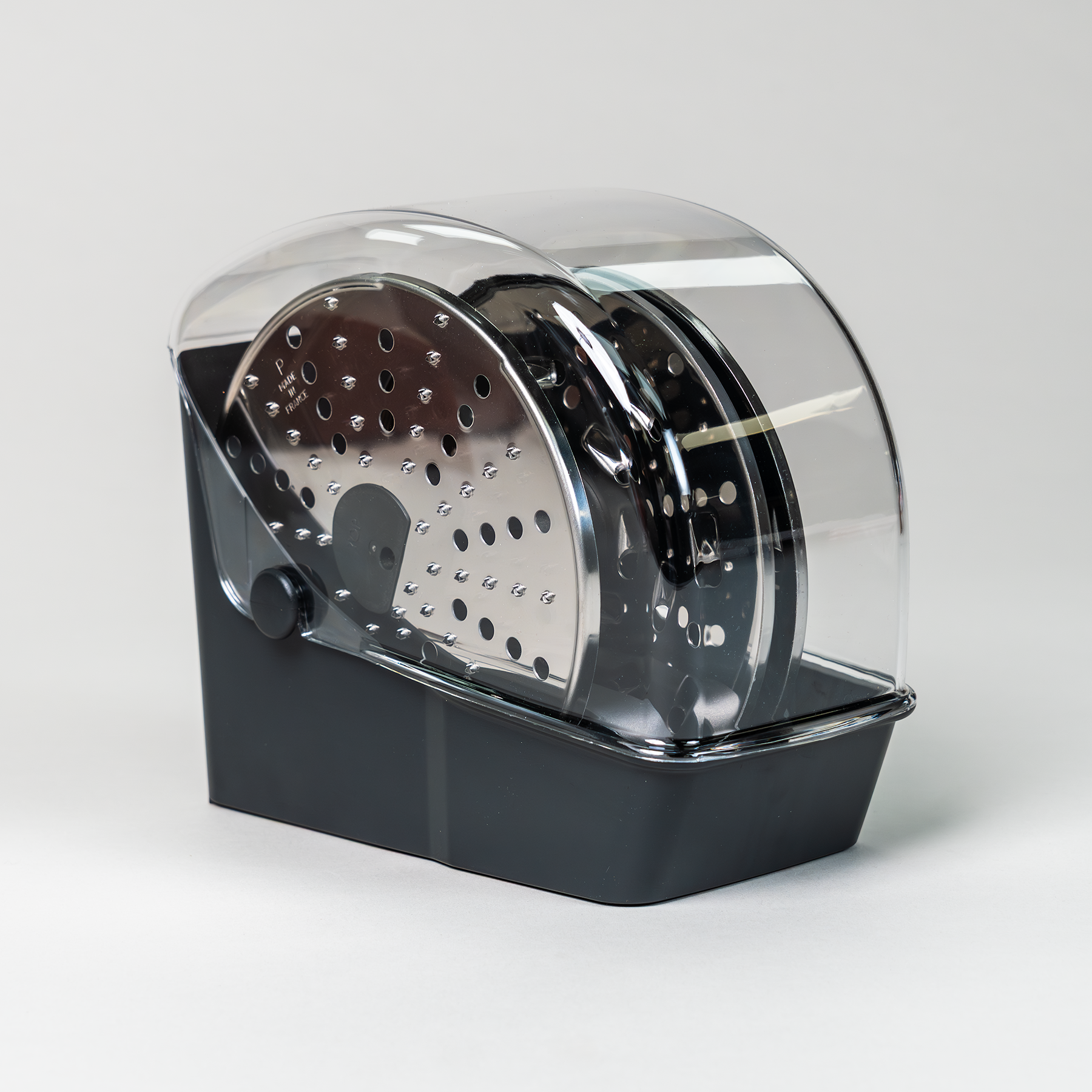 Magimix food processor premium kit on a grey background