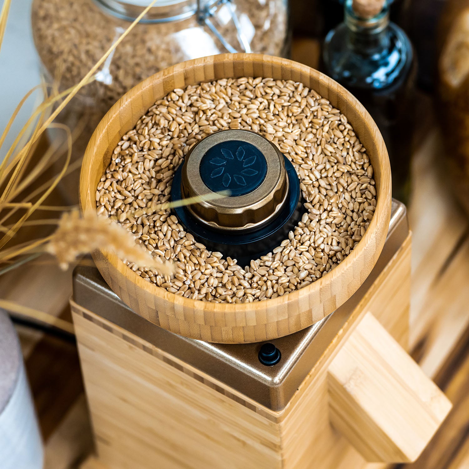 Refurbished Harvest Grain Mill - Gold