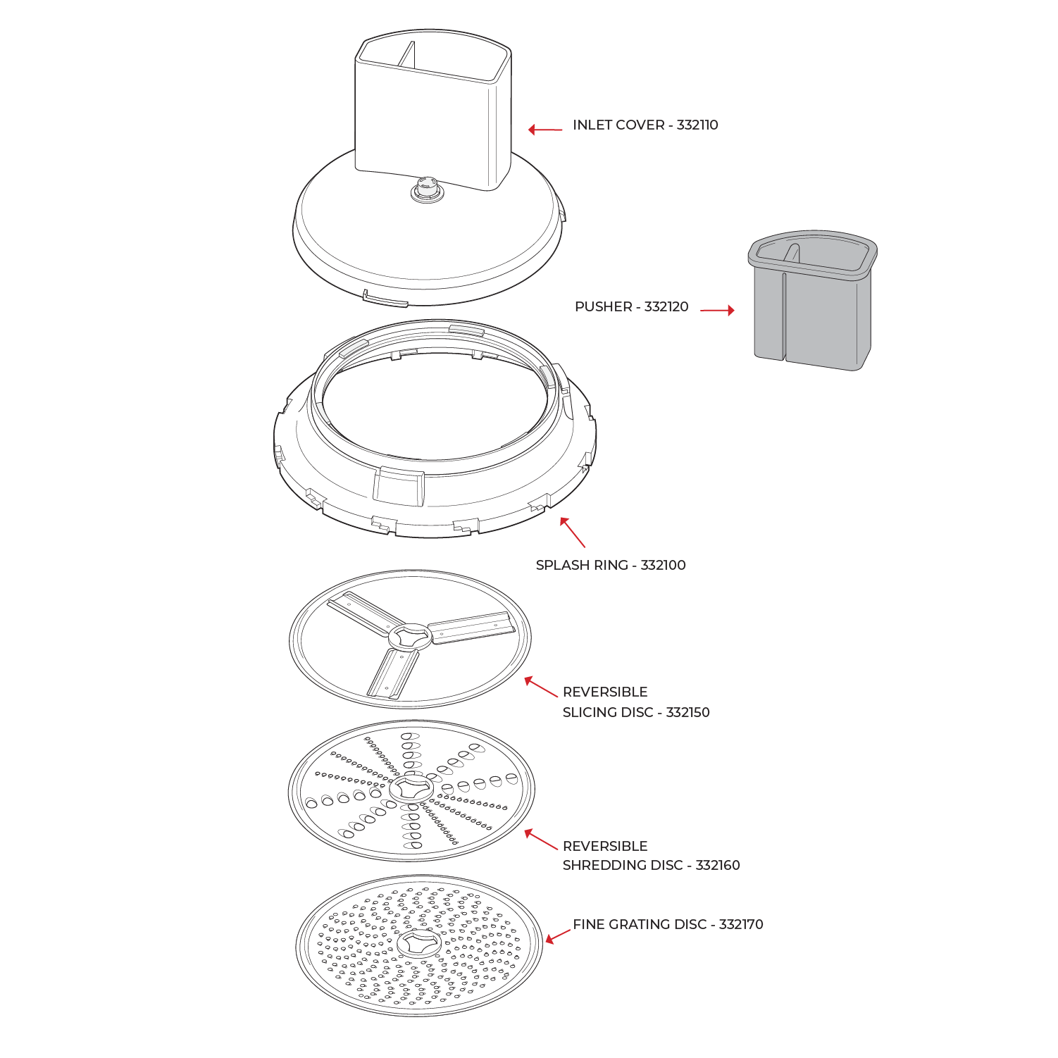 Slicer Shredder Replacement Disk - Reversible Slicing
