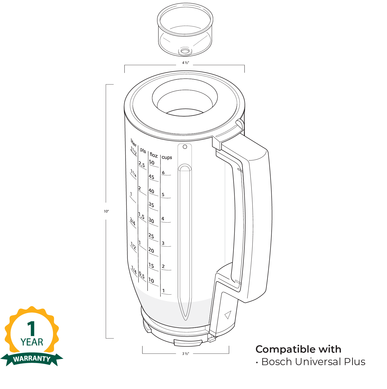Universal Plus Blender Attachment