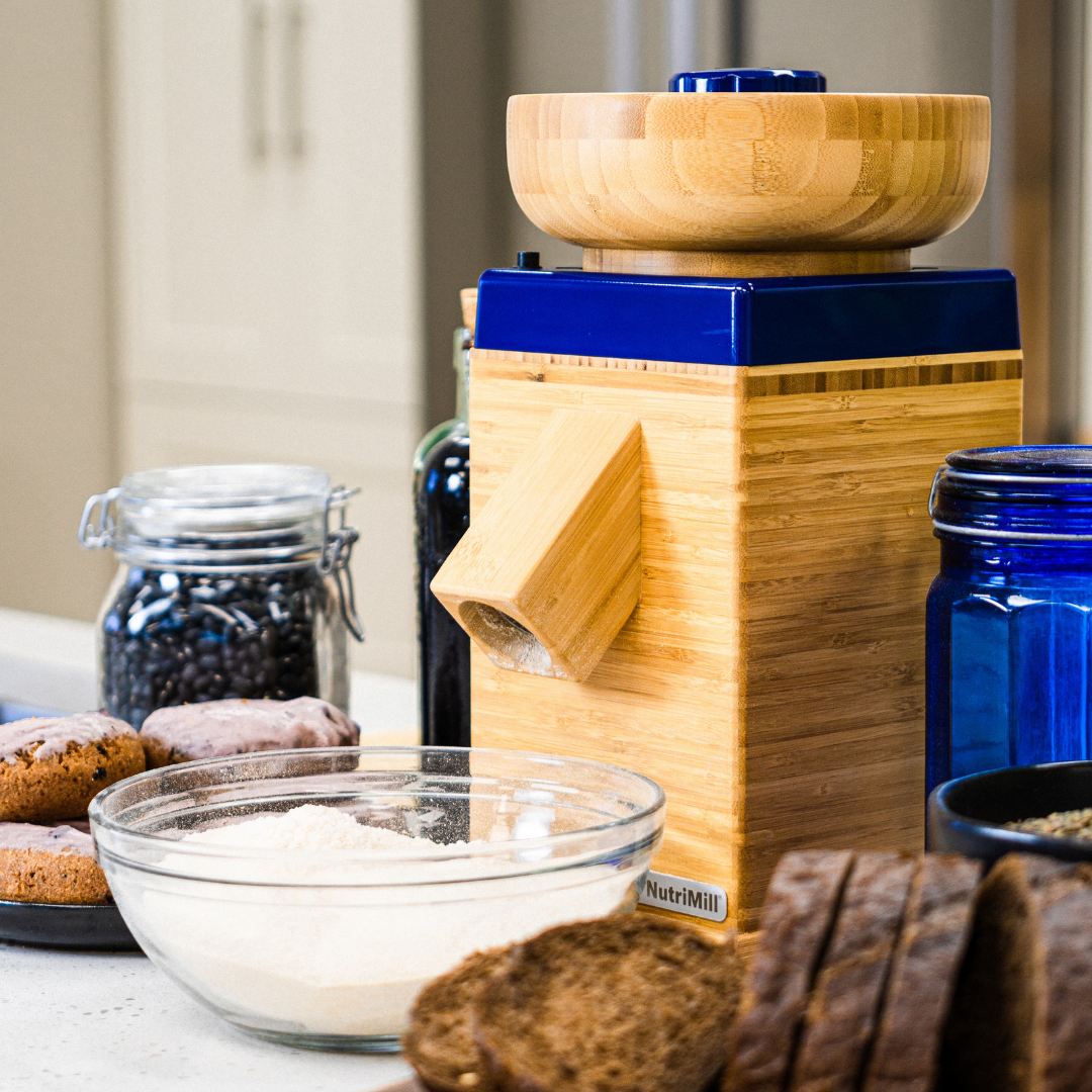 Molino de grano de cosecha reacondicionado - Azul real