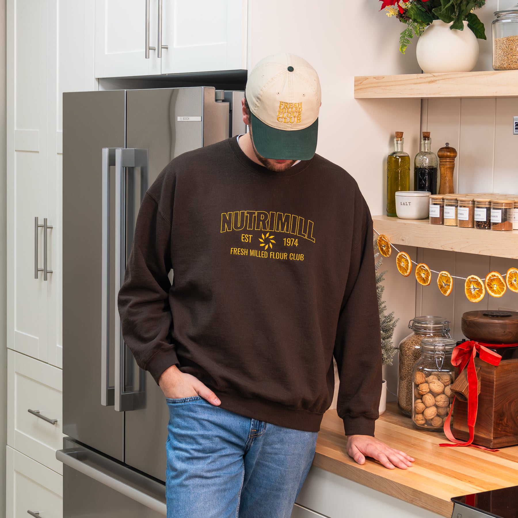 Brown NutriMill Unisex Sweatshirt