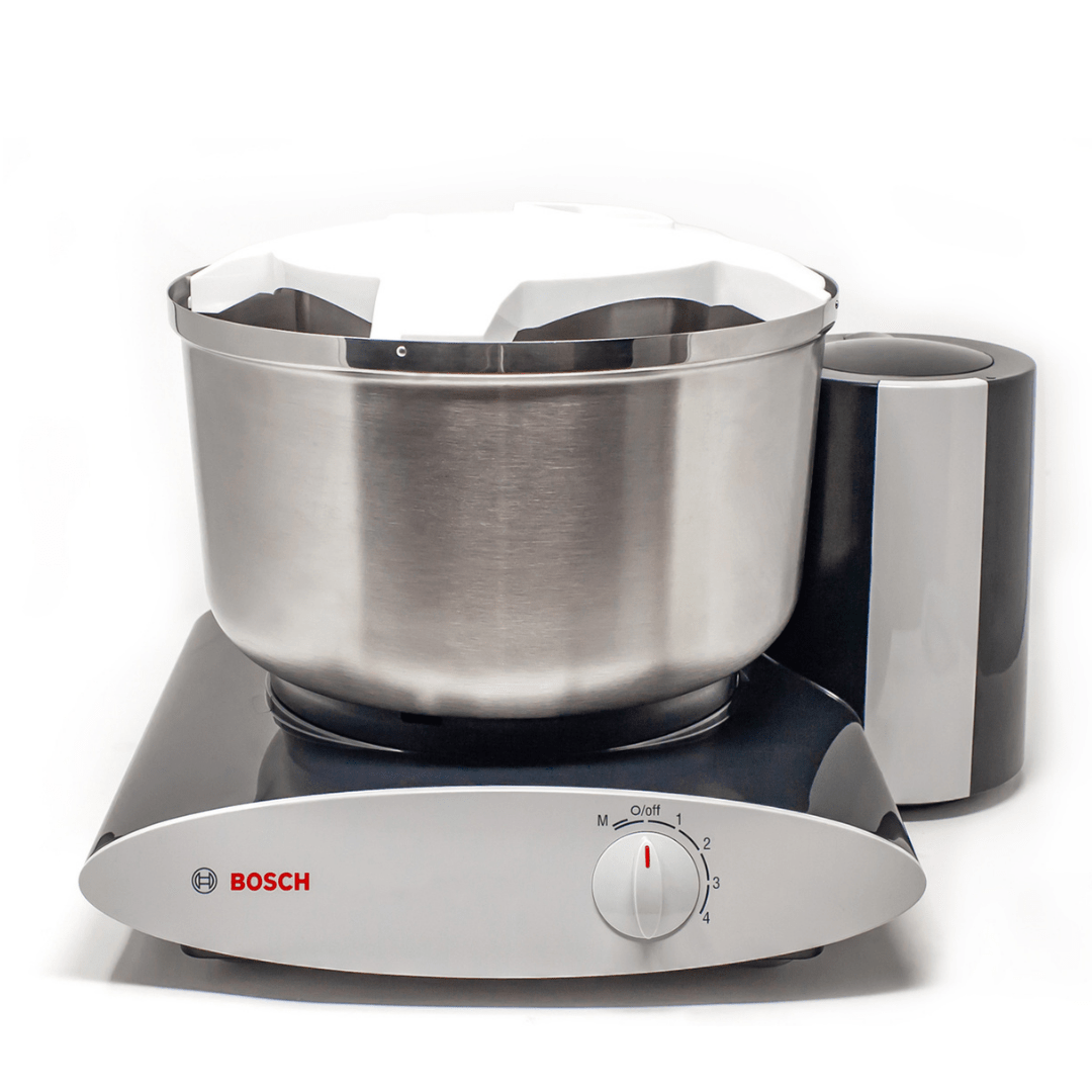 Ice Cream Maker Attachment on black bosch mixer