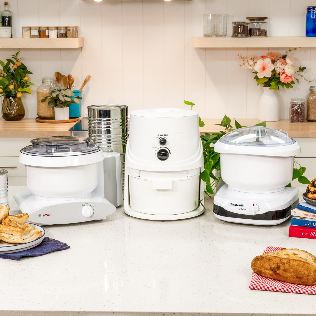 Bosch Universal Plus vs NutriMill Artiste: Best Stand Mixer for Bread Dough & Home Baking