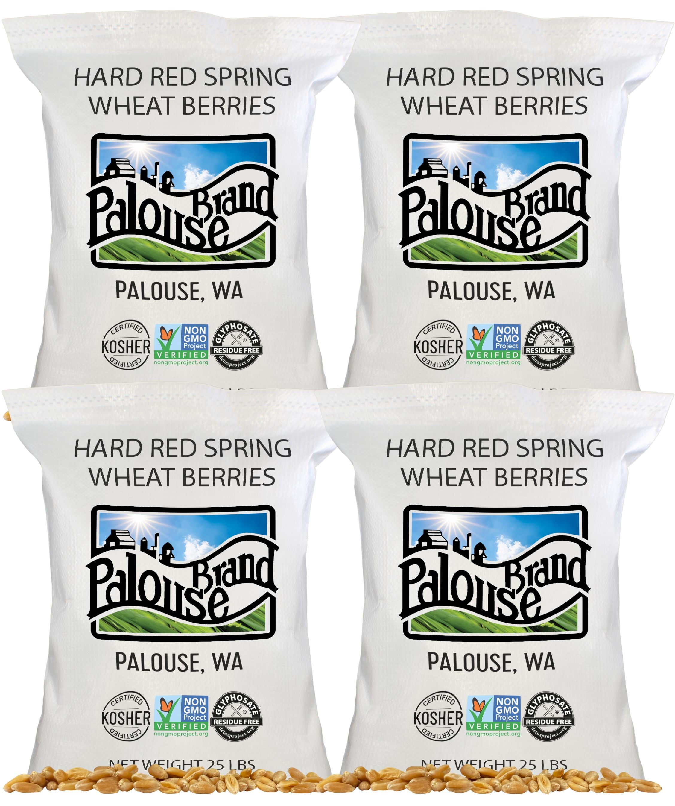 Hard Red Spring Wheat Bundle | 100 LB | Certified Glyphosate Residue Free