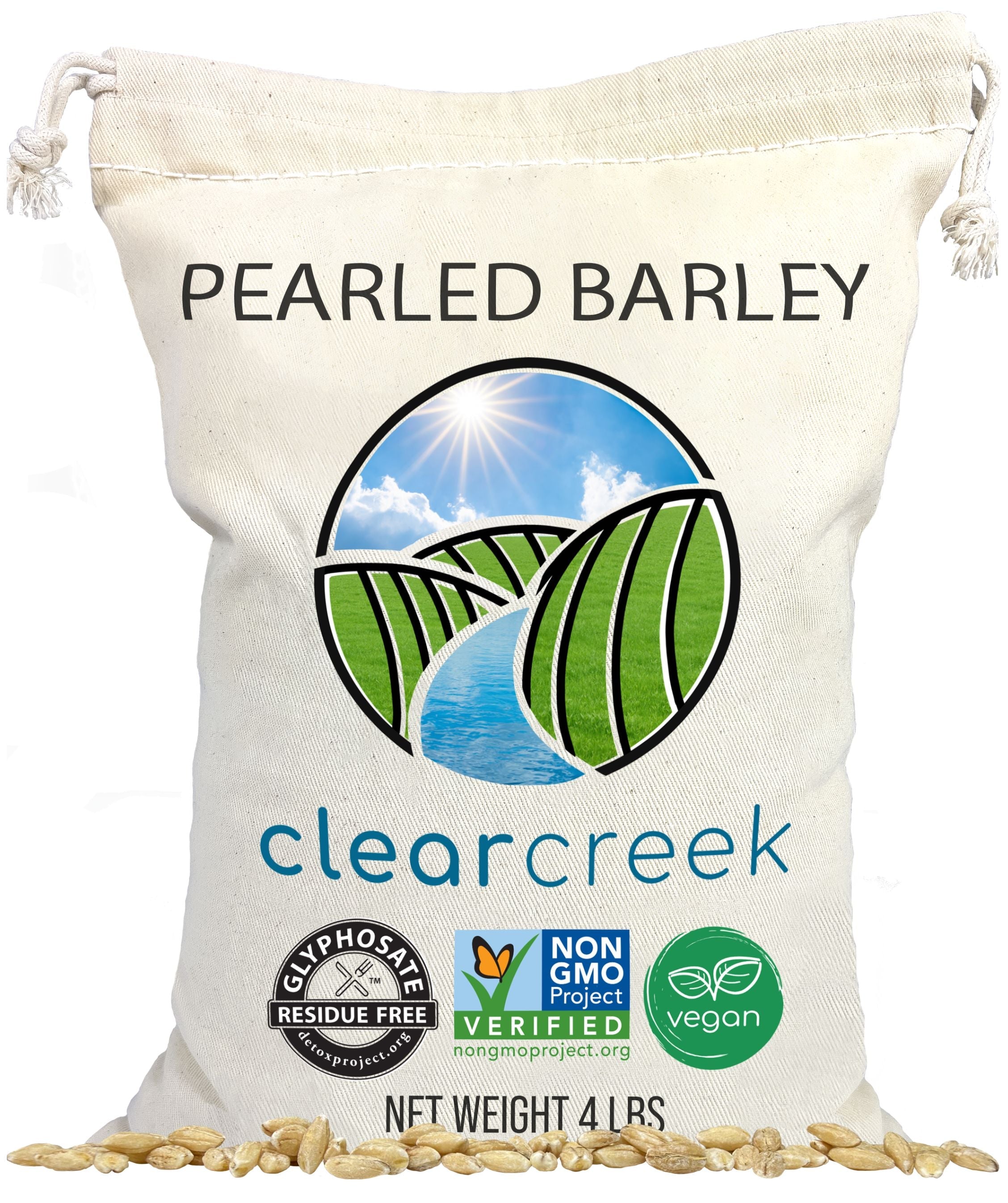 Pearled Barley | 4 LB | Certified Glyphosate Residue Free
