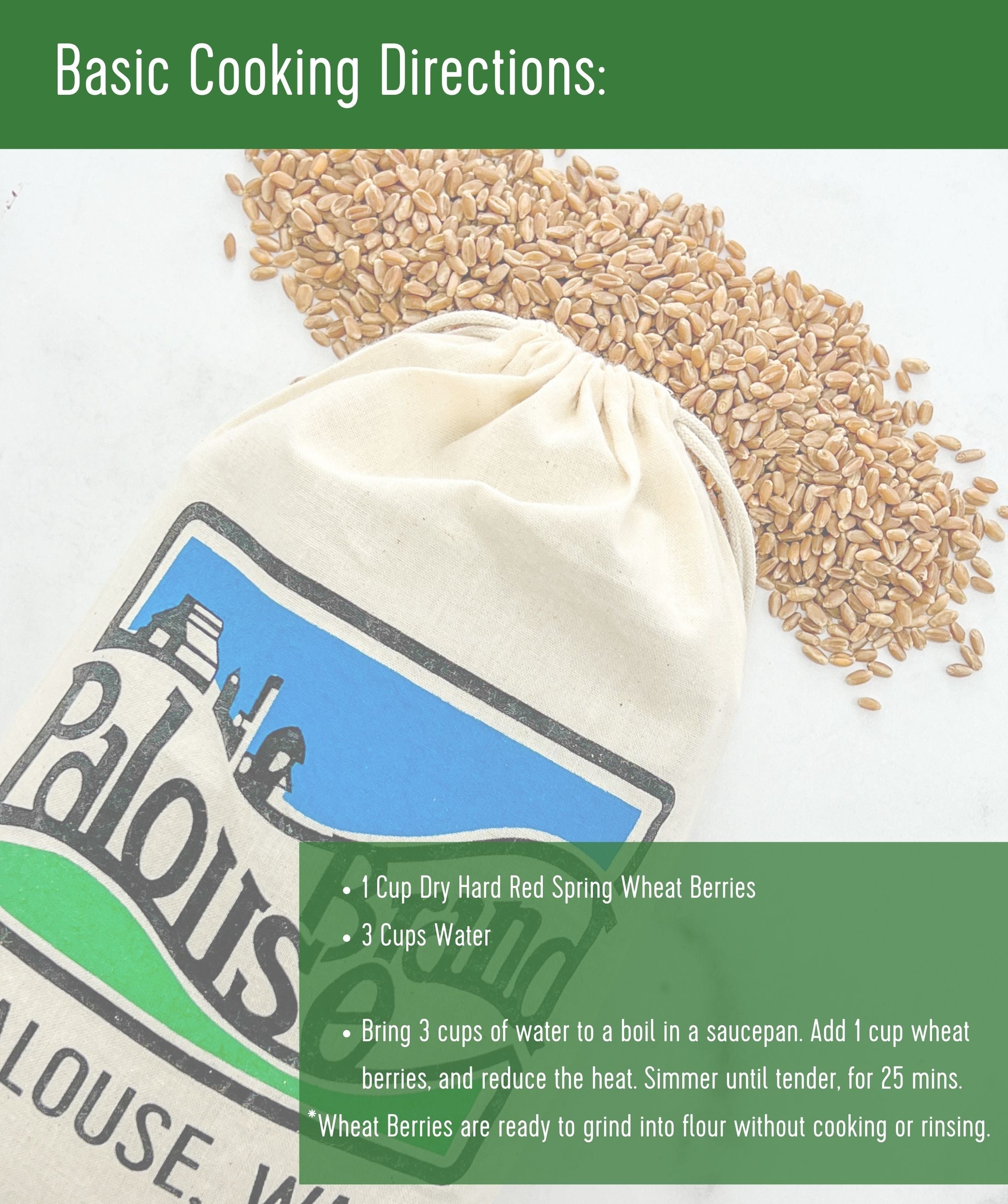 Red Spring Wheat Berries Pack | 15 LBS