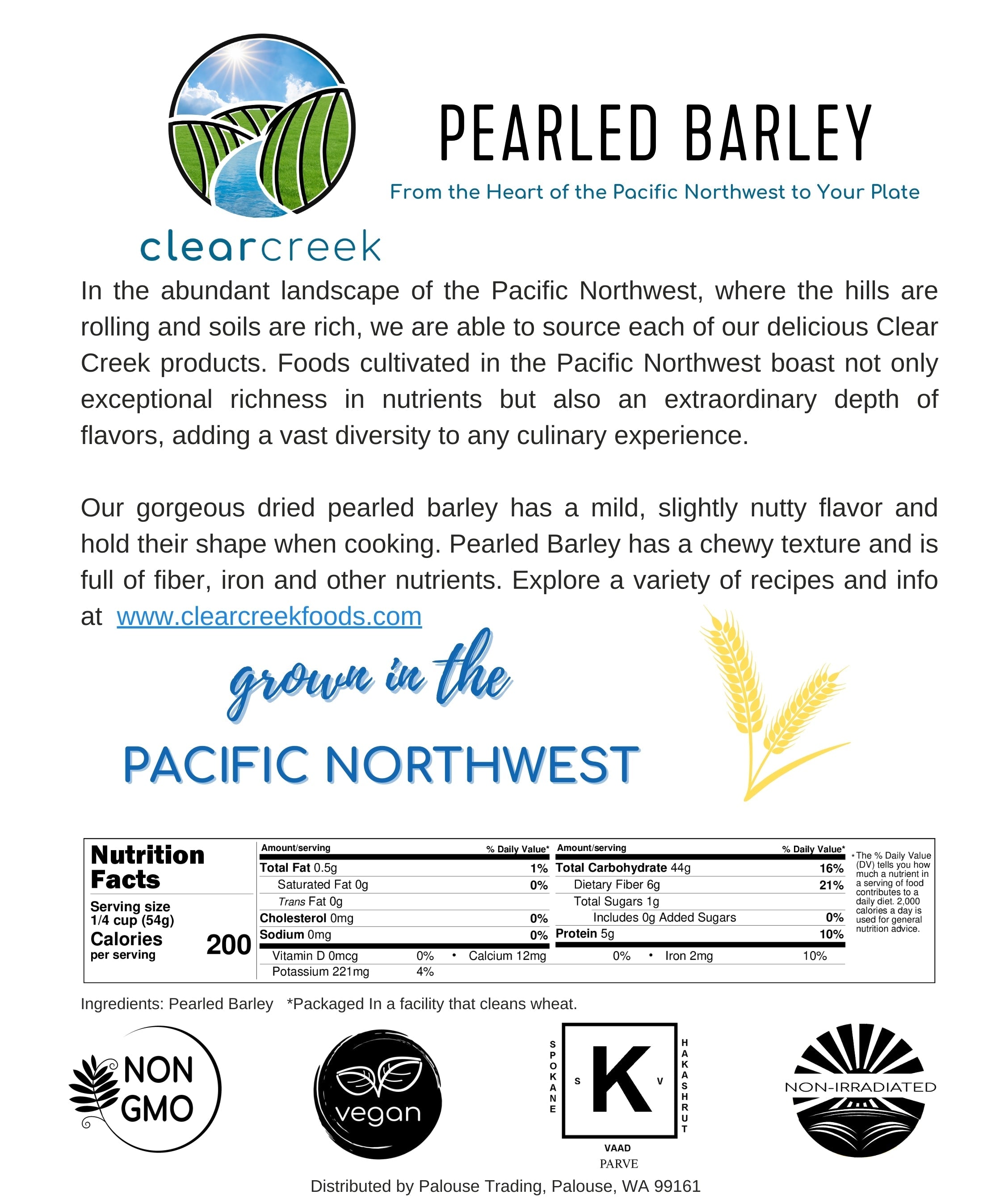 Pearled Barley | 25 LB