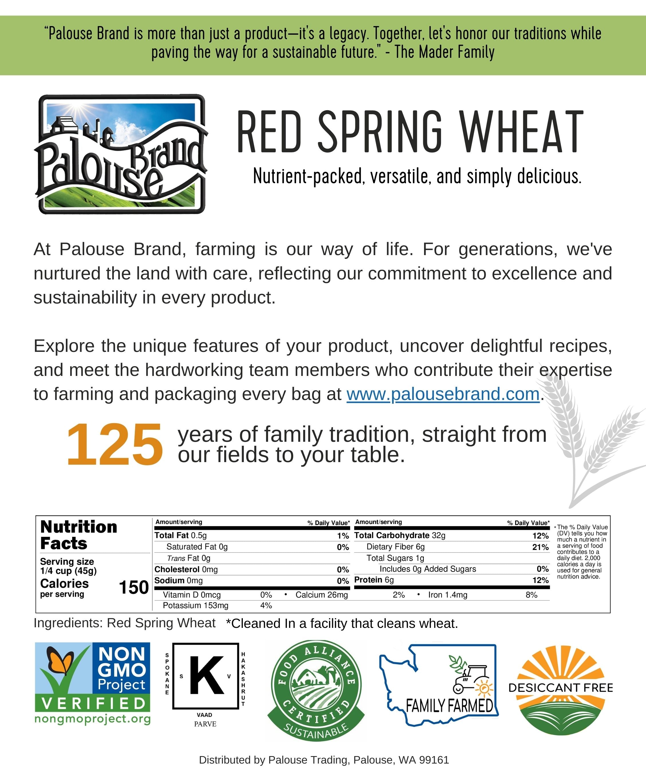 Red Spring Wheat | 5 LB