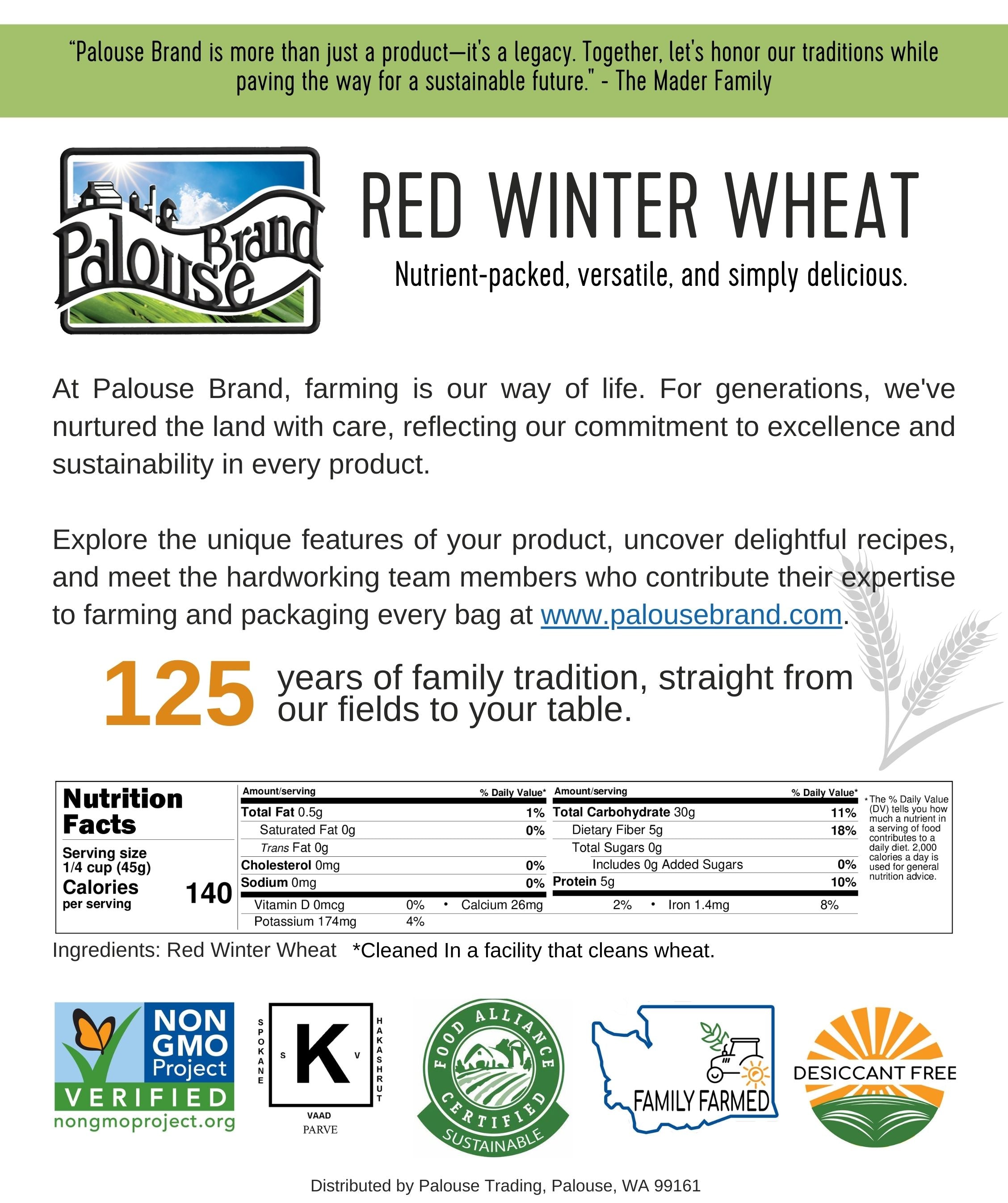 Red Winter Wheat | 5 LB