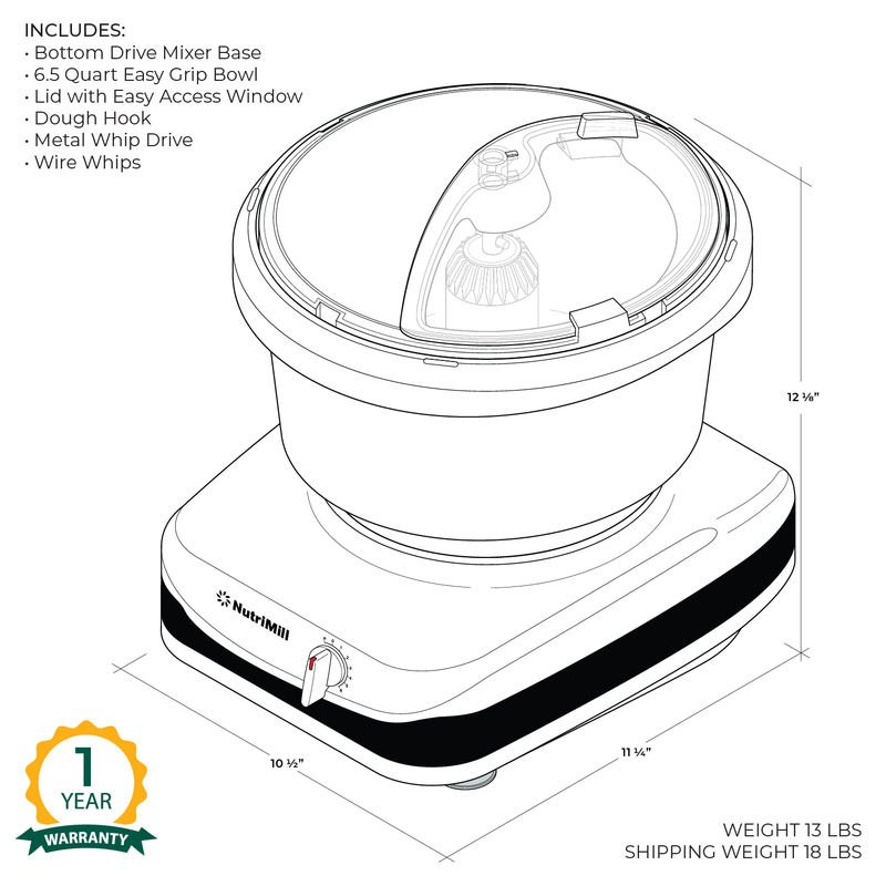 Stand Mixers | NutriMill and Bosch Mixers