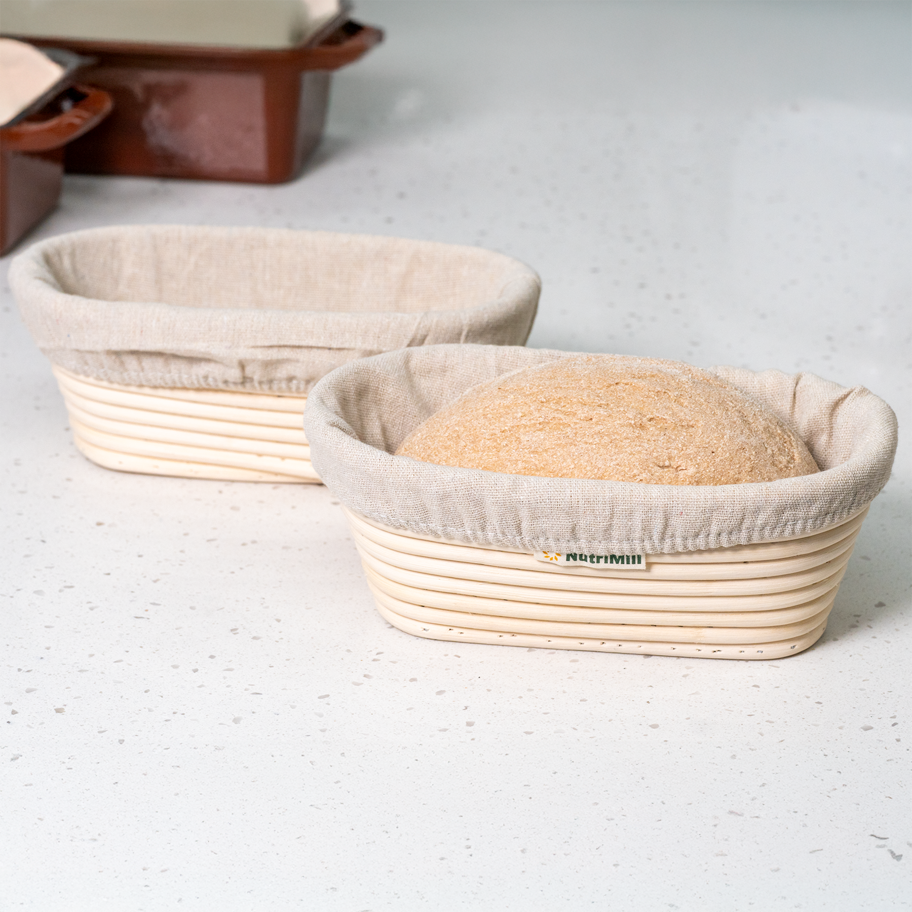 Oval Banneton Baskets - 2 Pack