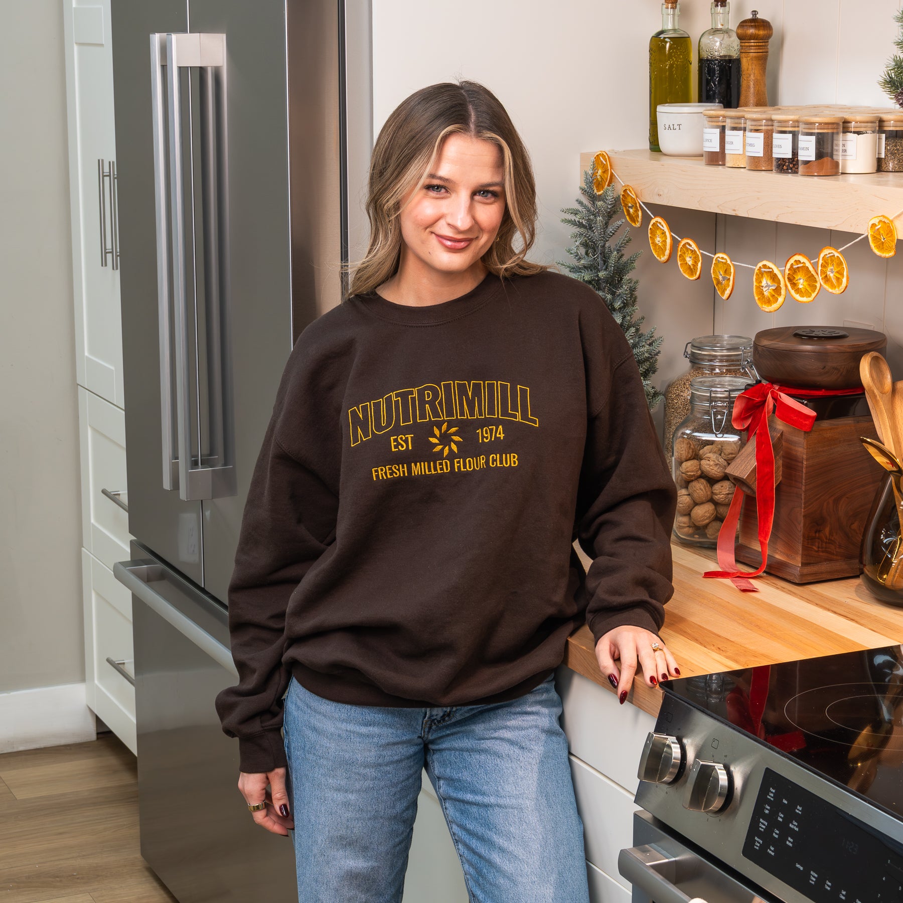 Brown NutriMill Unisex Sweatshirt