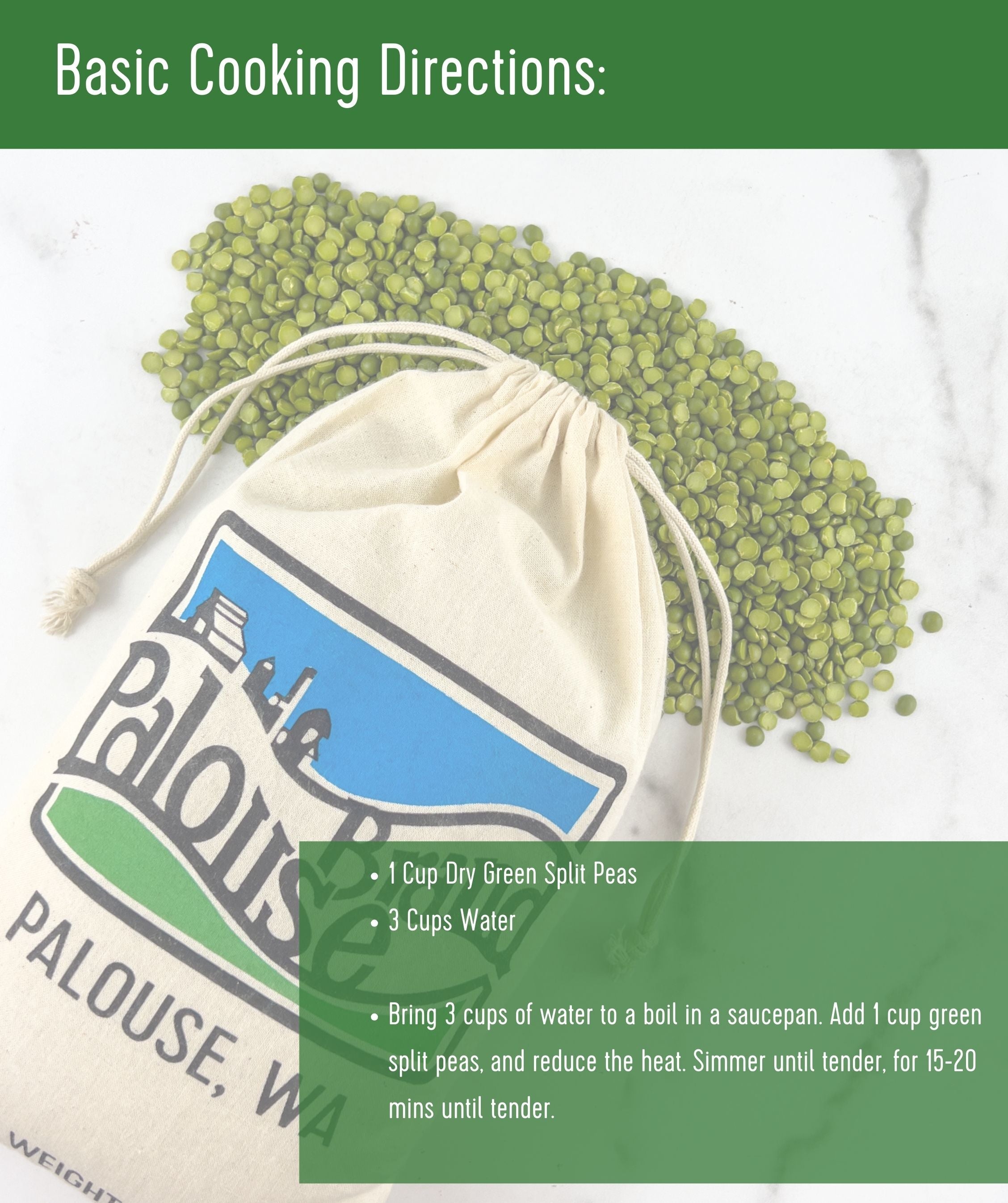 Green Split Peas | 25 LB