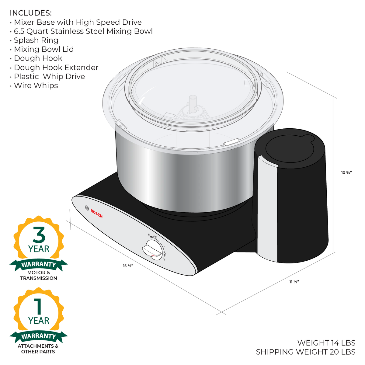 Stand Mixers | NutriMill and Bosch Mixers