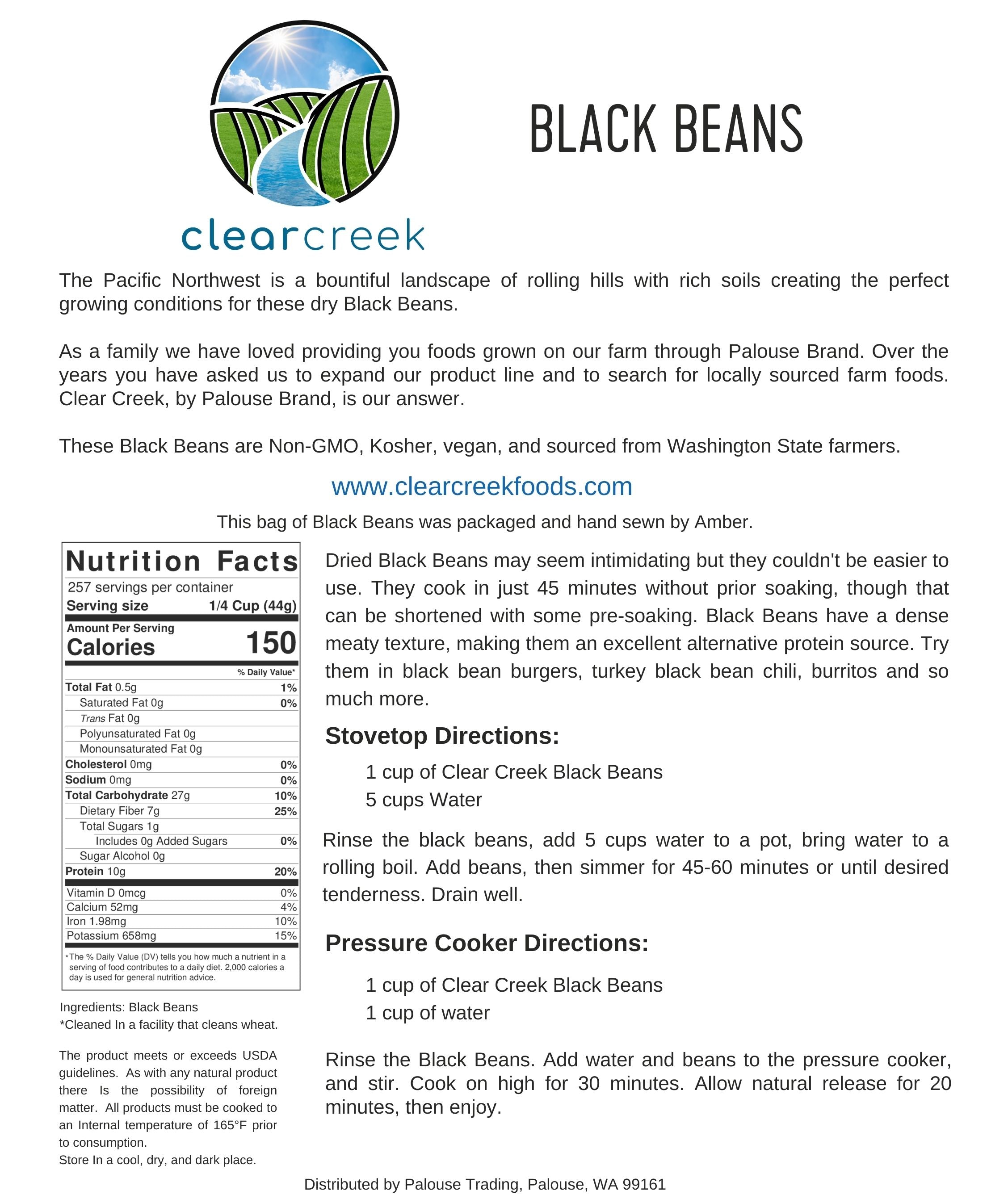 Black Beans | 25 LB Bucket