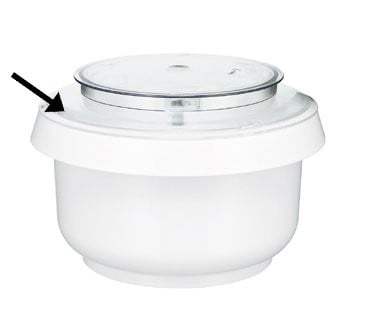 Universal Plus Bowl with Splash ring with lid