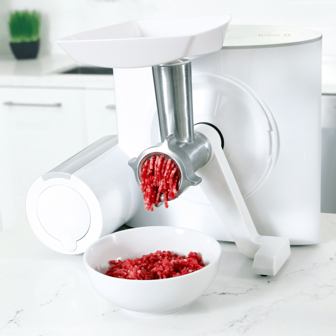 NutriMill Meat Grinder Attachment on bosch mixer