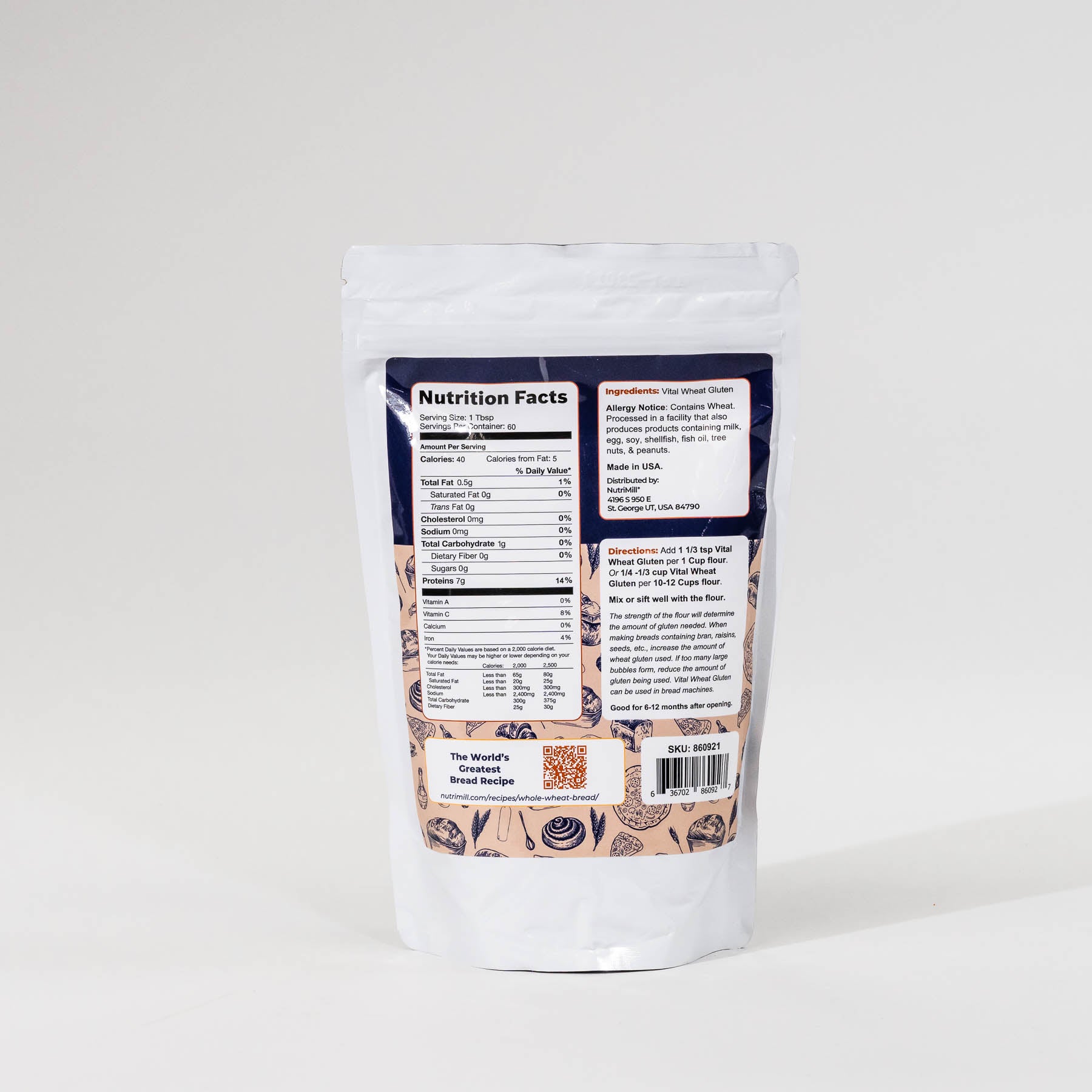 Nutrimill Dough Enhancer 16oz Bag